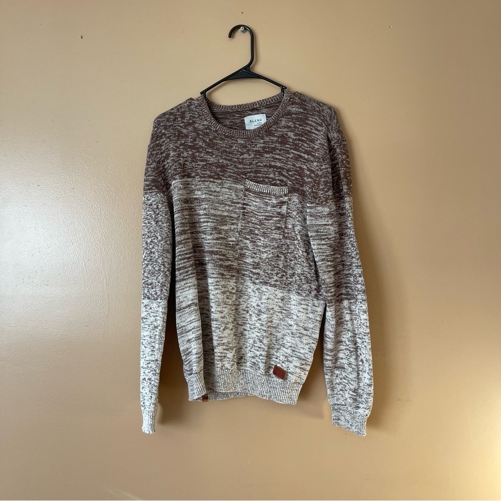 Blend style Gary size XL brown and cream sweater